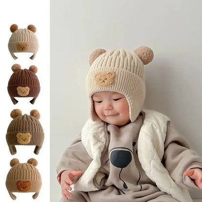 Bear ears baby hat