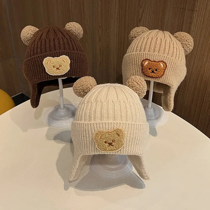 Bear ears baby hat