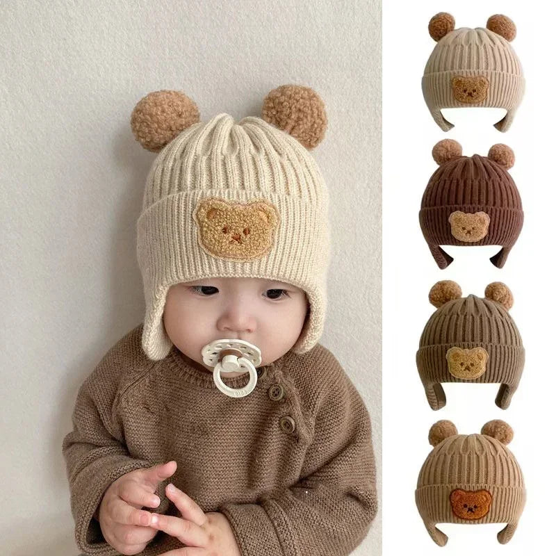 Bear ears baby hat